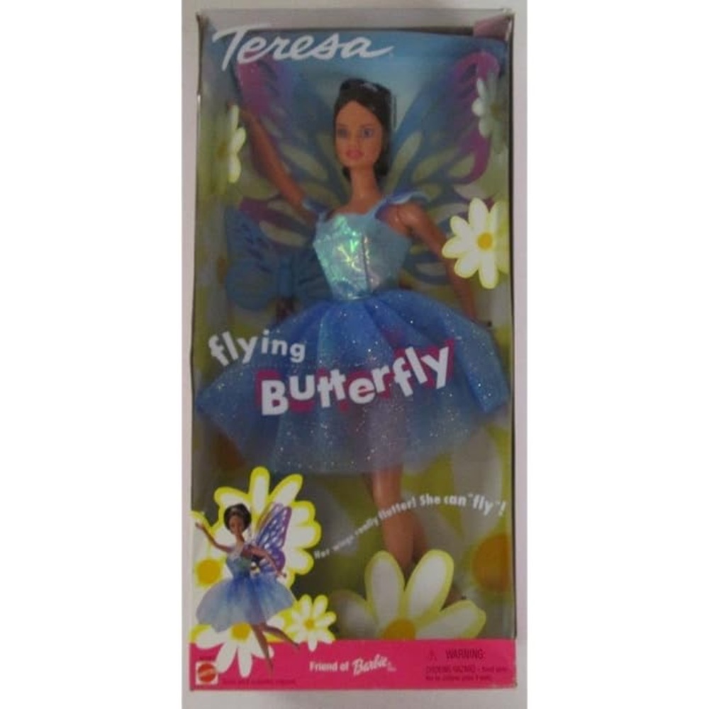 Vintage 2000 Mattel Flying Butterfly Teresa Doll Friend of Barbie, New In Box!